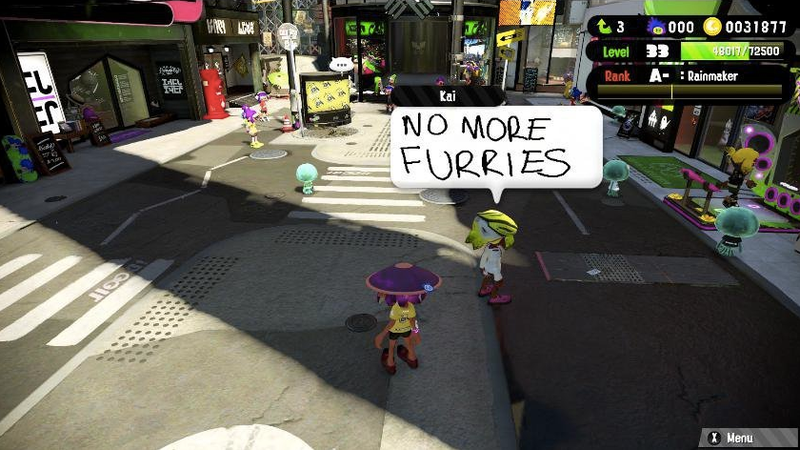 Illustration for article titled Splatoon 2's Lobby Is Full Of Furries